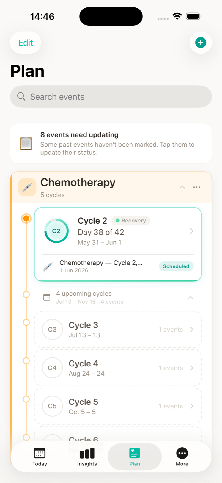 Chemo Smart Tracker – Your Treatment Timeline, Simplified